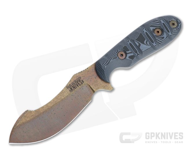 Dawson Knives Javalina Arizona Copper 3V Pewter/Black G10 Fixed Blade Hunter - DK-92076