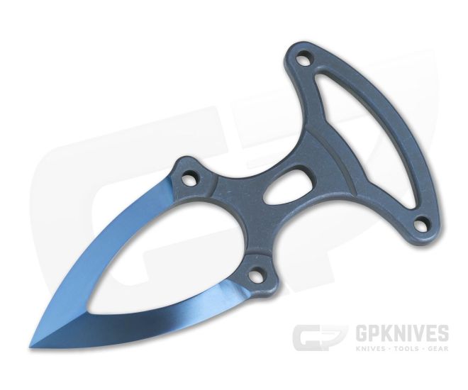 WE Knives 924B B.U.D. Back Up Dagger Blue Titanium Fixed Blade - WE-924B