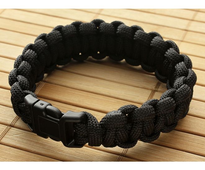 Paracord Bracelet Black Medium - AC-92501