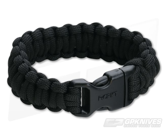 CRKT Survival Para-Saw Paracord Bracelet Black Small - CRKT-9300KS