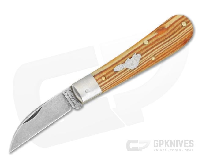 Great Eastern Cutlery Farm & Field #93 Large Wood Chipper Antique Heart Pine 1095 Carbon Steel Pocket Knife (3.87" Closed) 930126L - GEC-930126L-AHPW