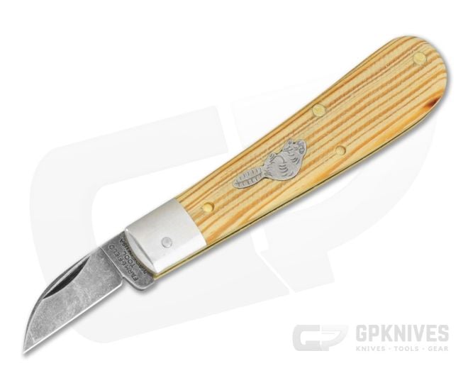 Great Eastern Cutlery Farm & Field #93 Small Wood Chipper Antique Heart Pine 1095 Carbon Steel Pocket Knife (3.87" Closed) 930126S - 930126S-AHPW
