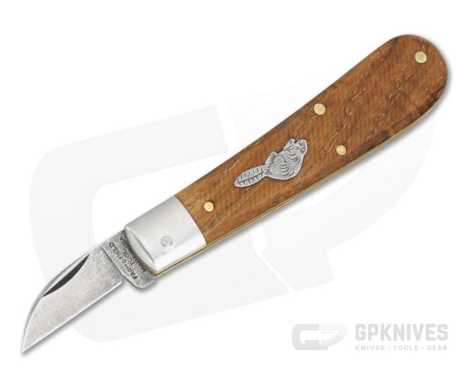 Great Eastern Cutlery Farm & Field #93 Small Wood Chipper Antique Wormy Chestnut 1095 Carbon Steel Pocket Knife (3.87" Closed) 930126S - GEC-930126S-AWC
