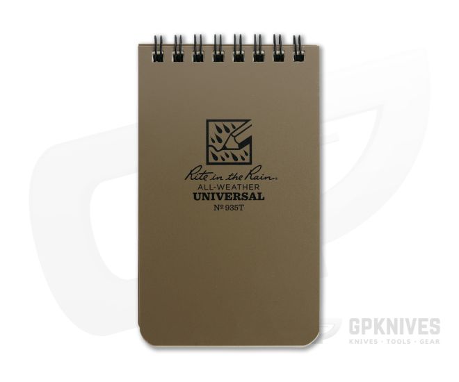 Rite In The Rain 3" x 5" All-Weather Notebook Tan - RTR-935T