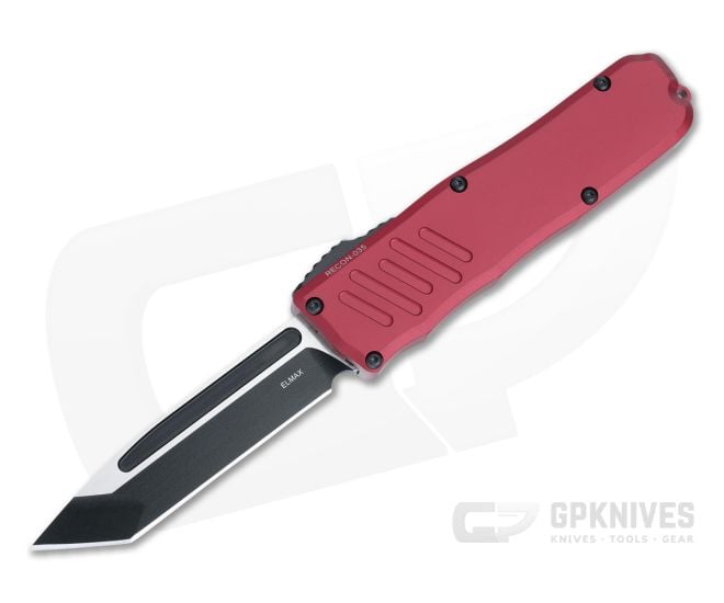 Guardian Tactical Recon-035 OTF Red Handle Two-Tone T/E Elmax Blade 94221-RED - GT-94221-RED