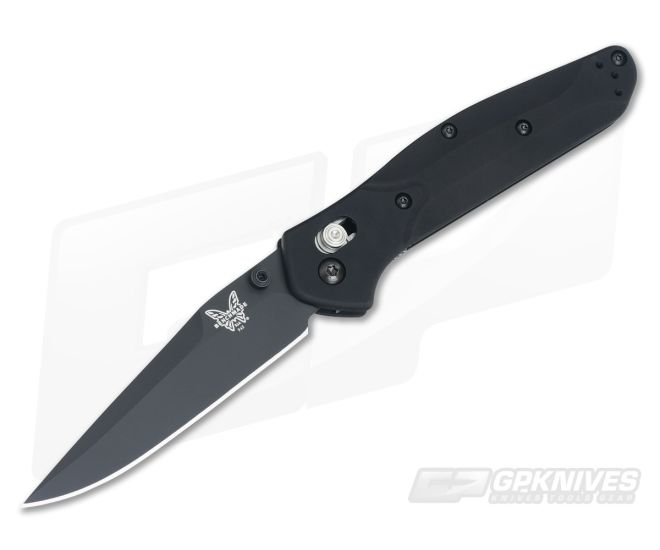 Benchmade 943BK Osborne Clip Point Black Aluminum Black S30V AXIS Lock Folder - BM-943BK