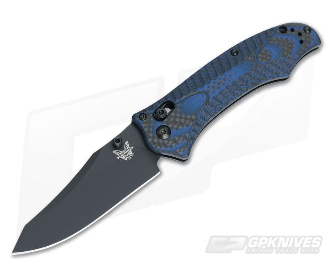 Benchmade 950BK-1801 Rift SHOT SHOW 2018 Layered Carbon Fiber Blue G10 Black S30V - BM-950BK-1801