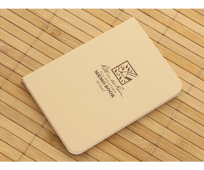 Rite In The Rain 3 1/2" X 5" All-Weather Memo Book Tan - RTR-954T-H