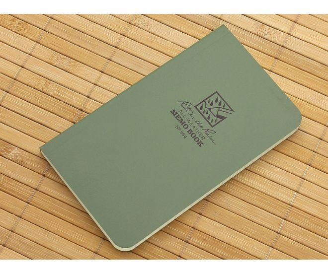Rite In The Rain 3 1/2" X 6" All-Weather Memo Book Green - RTR-964-H