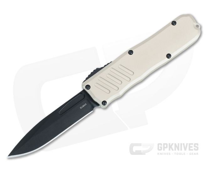 Guardian Tactical Recon-035 OTF Desert Tan Handle Black Tactical S/E Elmax Blade 97111 - GT-97111