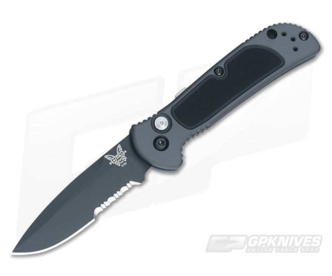 Benchmade 9750SBK Mini Coalition Black Serrated S30V Push Button Automatic - BM-9750SBK
