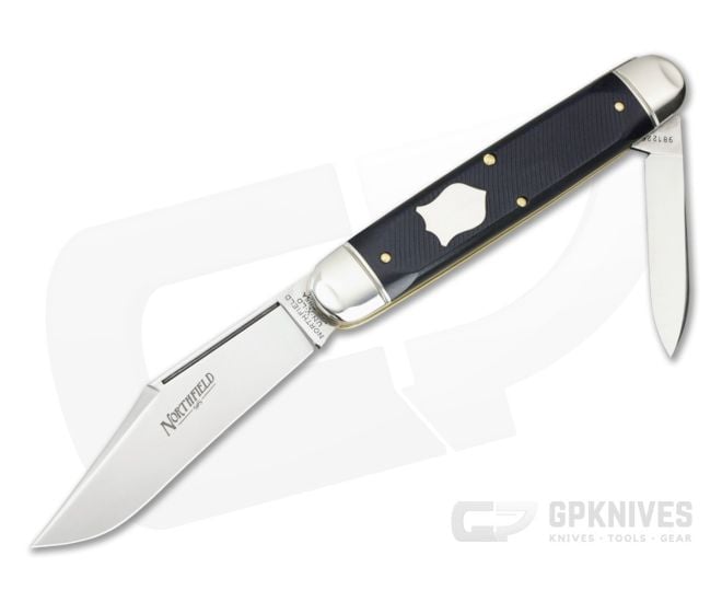 Northfield #98 Texas Stogie - Blue Sawcut Richlite Satin Blades