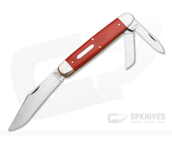 Tidioute #98 Texas Whittler Red Linen Micarta - GEC-981316W-RLM