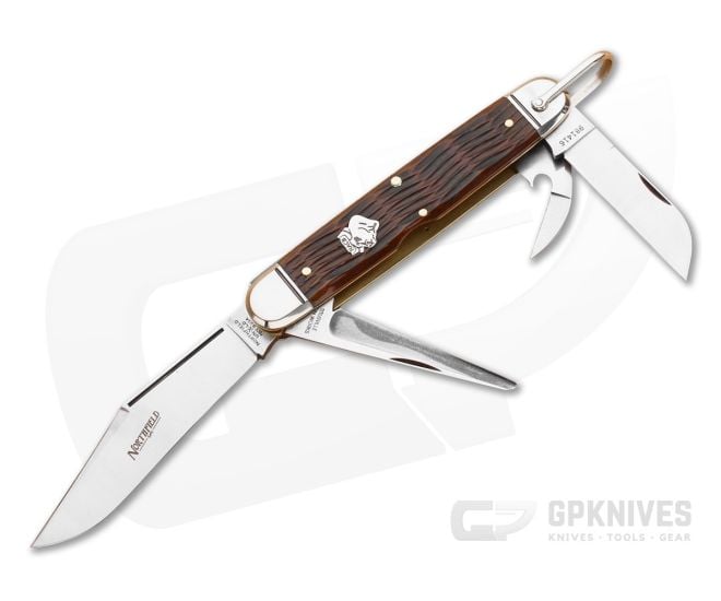 Northfield UN-X-LD #98 Texas Camp Knife Autumn Jig Bone - GEC-981416-AAJB