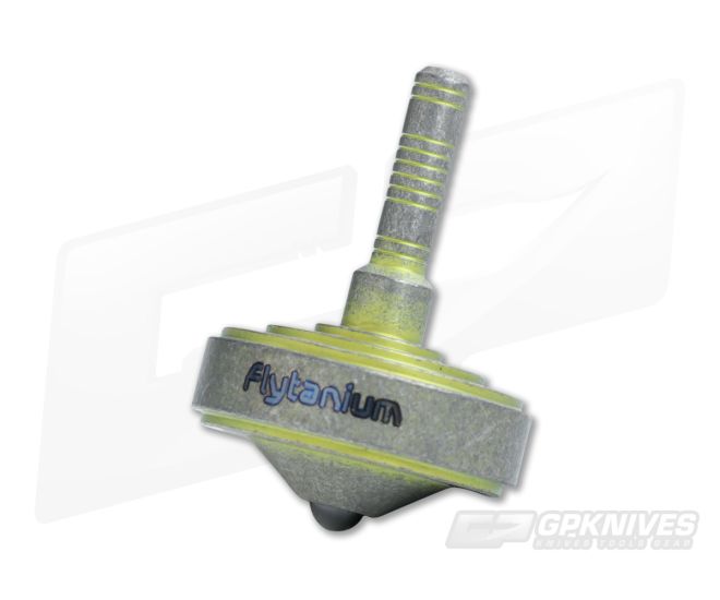 Flytanium Lunar Mini Titanium Yellow Stonewash Spinning Top - FLY-98238