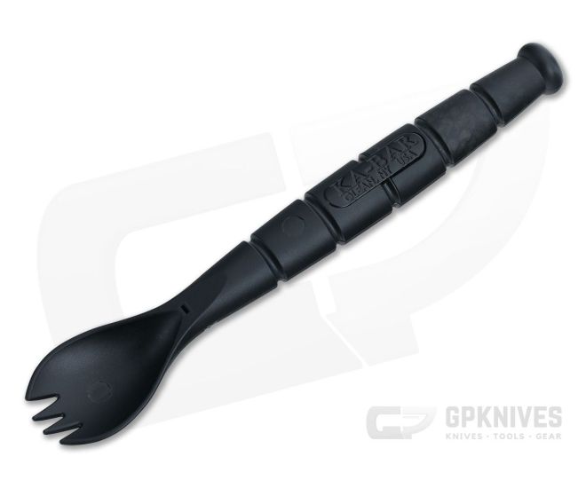 Kabar Spork and Knife Black Utensil Set 9909 - KA-9909
