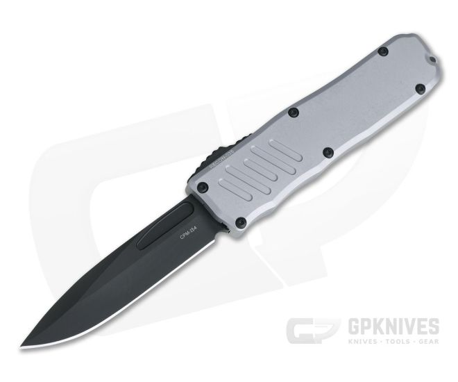 Guardian Tactical Recon-035 Black Tactical CPM-154 Single Edge Gray D/A OTF Automatic 99111 - GT-99111