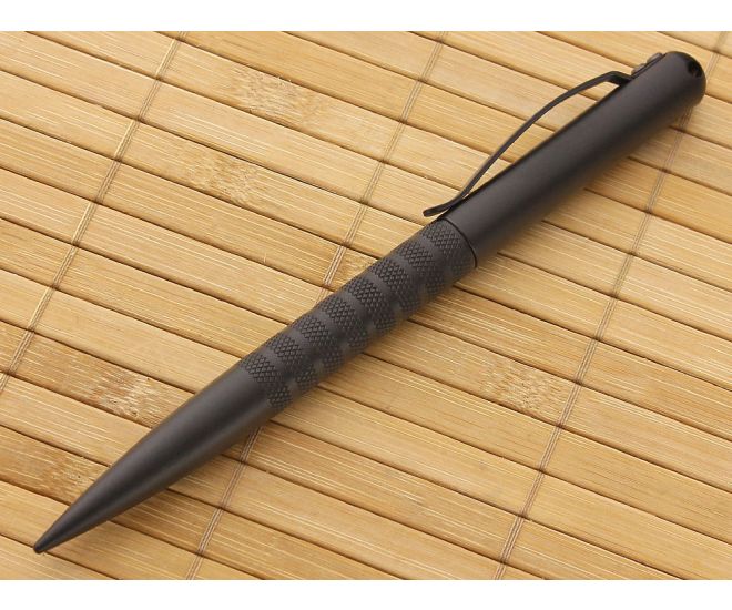 Tuff-Writer Frontline Series Midnight Black Sanitized Pen - TW-FLS-AL-MDN-L
