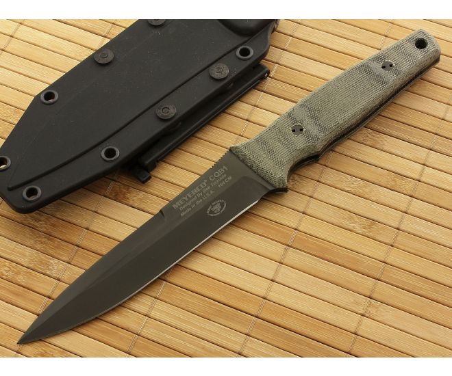 Meyerco Bob T Black CQB 1 Fixed Blade - MY-MFBTFB2BH