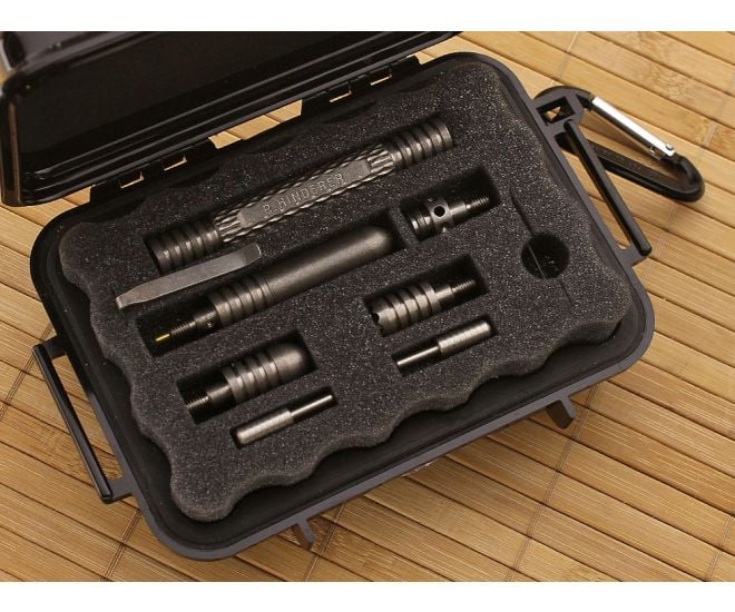 Hinderer Knives Modular Ti Kubaton Deluxe Set Tumbled - HK-MKDTT
