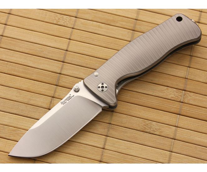 LionSteel SR-2 Mini Integral Folder Grey Titanium - LS-SR2-G