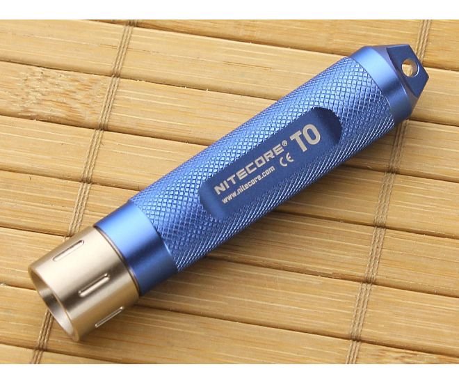 NiteCore T0 12 Lumen LED Flashlight Blue - NC-T0-BLUE