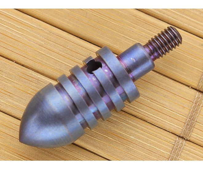 Hinderer Knives Bullet Attachment Titanium Blue Anodized - HK-TIBLTBL