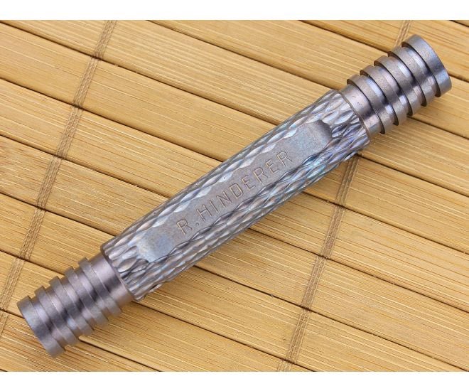 Hinderer Knives Modular Kubaton Long Body Titanium Blue - HK-TILBODYBL
