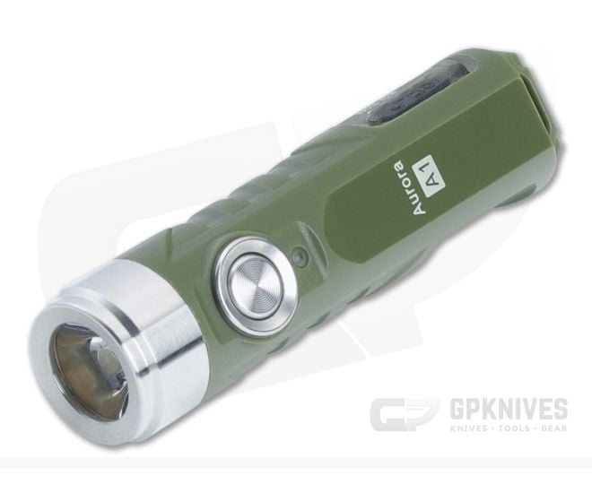 Rovyvon Aurora A1 Army Green Flashlight Cool White (6500K) - RV-A1-G4-GRN-6500K