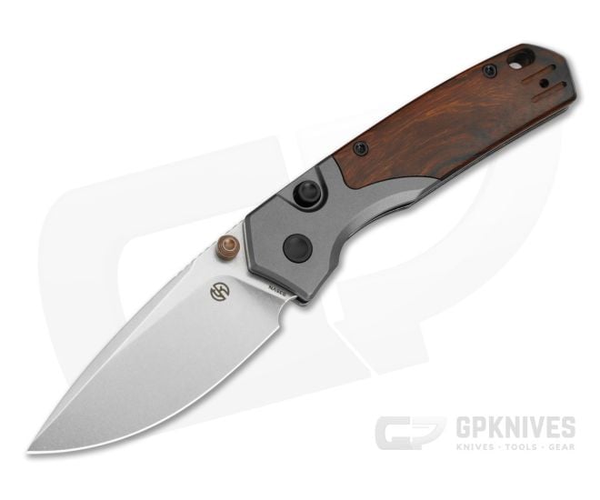 Vosteed Psyop 299 Sand Ironwood S35VN Stonewashed Folding Knife (2.99" Blade) A2228 - VSD-A2228