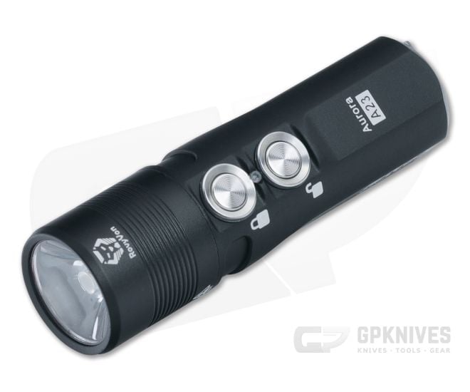 Rovyvon Aurora A23 Black Flashlight Cool White (6500K) - RV-A23-G2-BLK-6500K