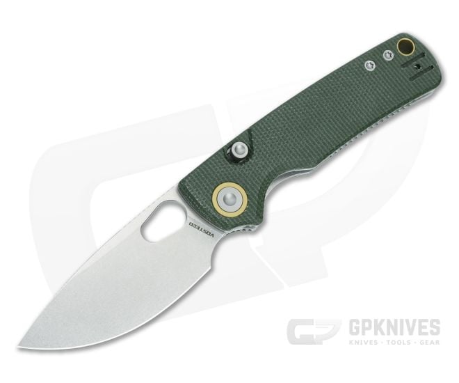 Vosteed Porcupine Green Micarta Stonewash 14C28N - VSD-A2603