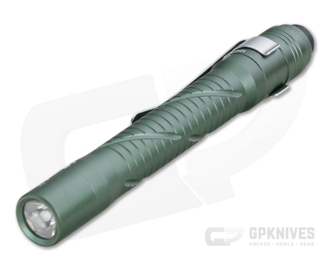 Rovyvon Aurora A33 Dark Green Aluminum 200 Lumen Cool White Rechargeable Pen Flashlight - RV-A33-GRN-6500K