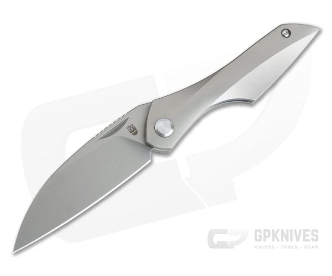Isham Bladeworks Abstruse Front Flipper Titanium Frame Lock - IB-ABSTRUSE-TI