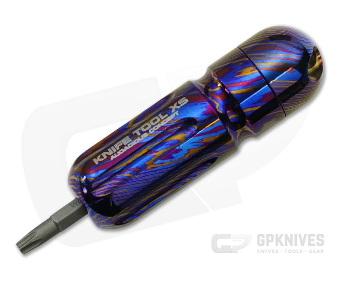 Audacious Concept Knife Tool XS TiMascus Hand Polished - AC-KTXS-TIMASCUS