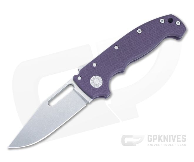 Demko MG AD20 Full Flat Grind 3V Clip Point Purple G10 Shark Lock Folder DK-AD20-PURPLE - DK-AD20-PURPLE