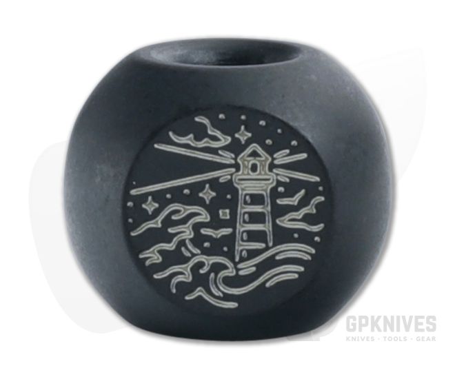 Audacious Concept Adventure Bead Black PVD Titanium Lanyard Bead ADV-TIT-PVD - AC-ADV-TIT-PVD