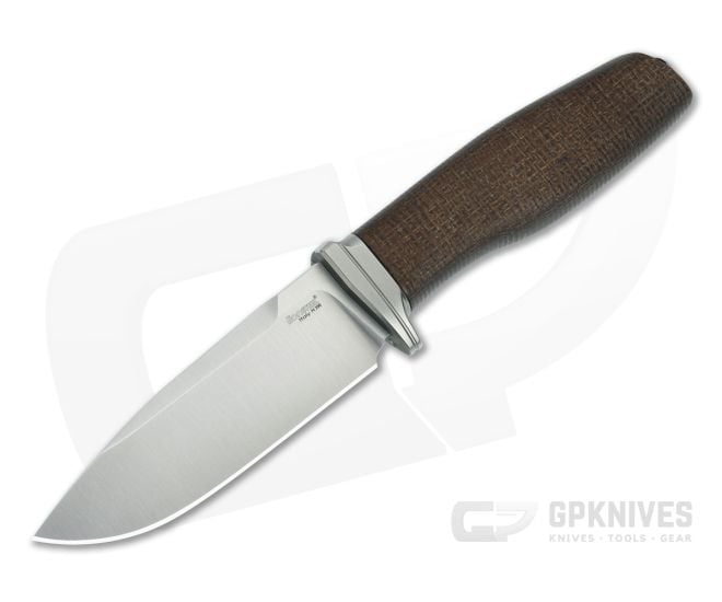 LionSteel Acha Natural Burlap Micarta M390 - LS-AH-BLN