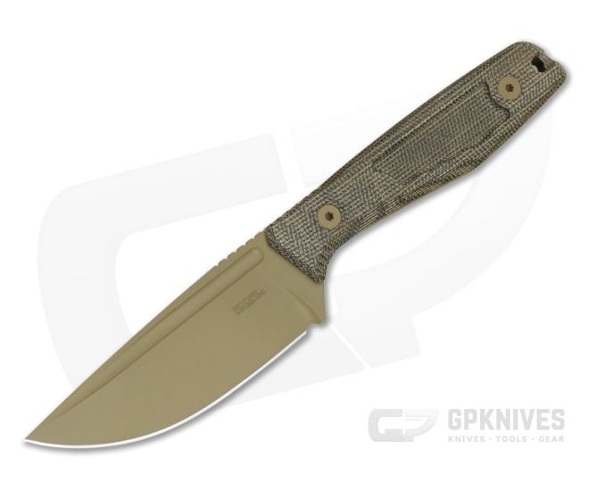 Axial Alpine Ultralight Green Micarta Fixed Blade - AXL-ALPINE-45