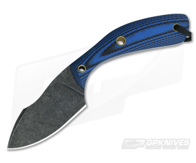 Smith & Sons Apex Darkened D2 Blue & Black G10 Multi Purpose Fixed Blade - SS-APEX-G10-BLUBLK