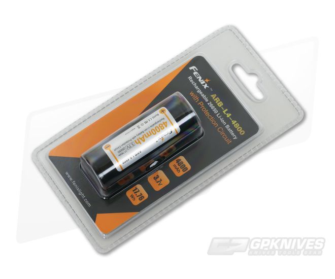 Fenix Rechargeable 26650 Li-ion Battery 4800 mAh - FF-ARB-L4-4800