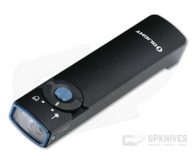 Olight Arkfeld Black 1000 Lumen Cool White Rechargeable Flat Flashlight with Green Laser - OL-ARKFELD-CW