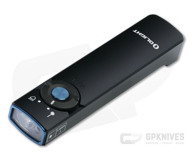 Olight Arkfeld Black 1000 Lumen Neutral White Rechargeable Flat Flashlight with Green Laser - OL-ARKFELD-NW