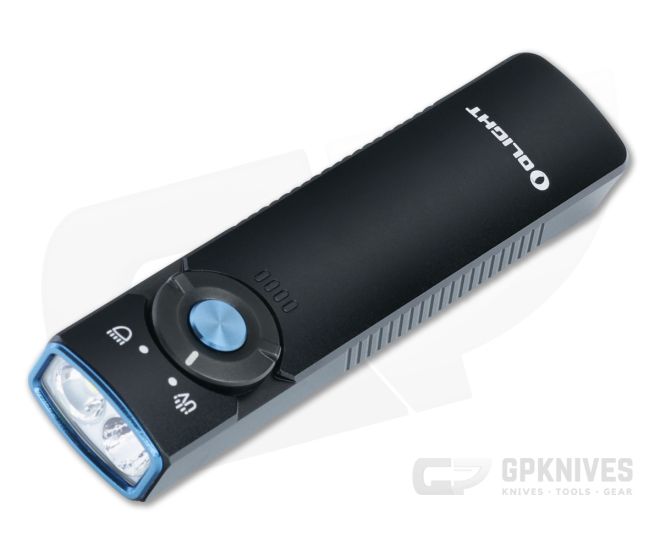 Olight Arkfeld UV Black 1000 Lumen Cool White Rechargeable Flat Flashlight - OL-ARKFELD-UV-BK-CW
