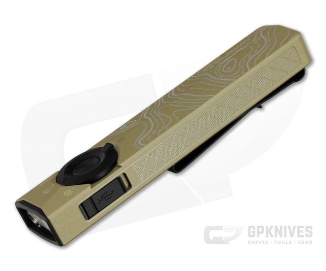 Olight ArkPro Ultra Topo Olive Green Flashlight (Cool White) - OL-ARKPRO-ULTRA-TOPO-OLG-CW