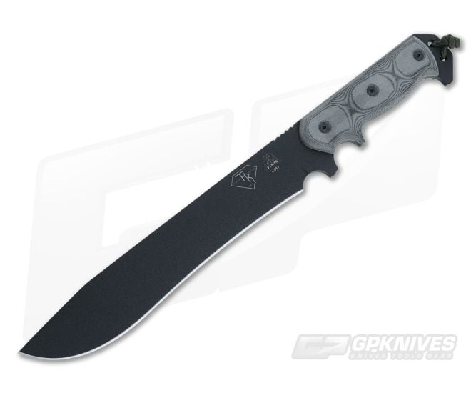 TOPS Knives Armageddon Black Linen Micarta - TP-ATRD01