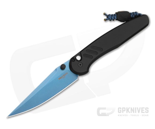 Protech Avalon Black Handle Sapphire Blue PVD Blade - PT-BSA26.AVALON.1