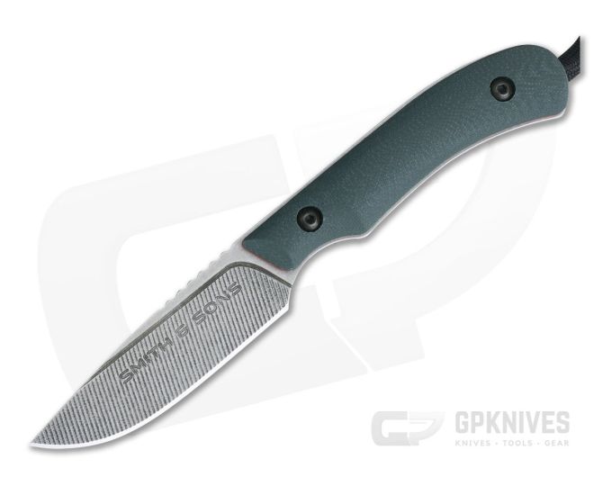 Smith & Sons Axiom Forest Green G10 Orange Liners AEB-L EDC Fixed Blade - SS-AXIOM-FOREST