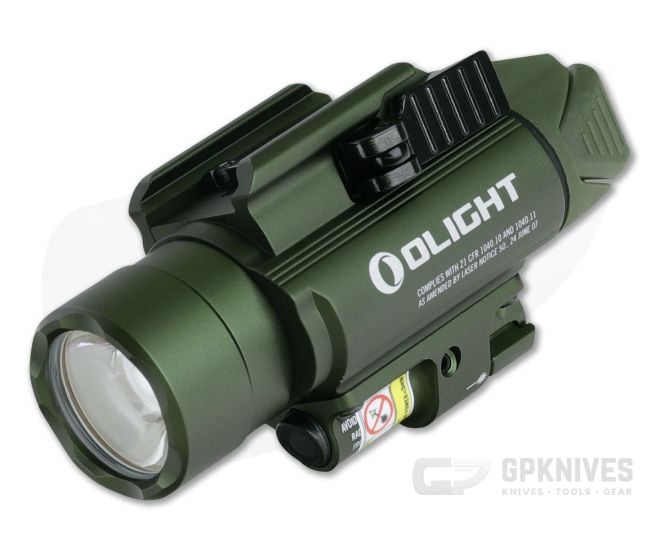 Olight Baldr Pro OD Green Limited Edition 1350 Lumen LED Handgun Weapon Light with Green Laser - OL-BALDR-PRO-OD