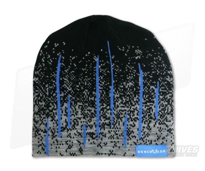 Benchmade Custom Knit Blue Streak Beanie Hat Grey/Black - BM-50016
